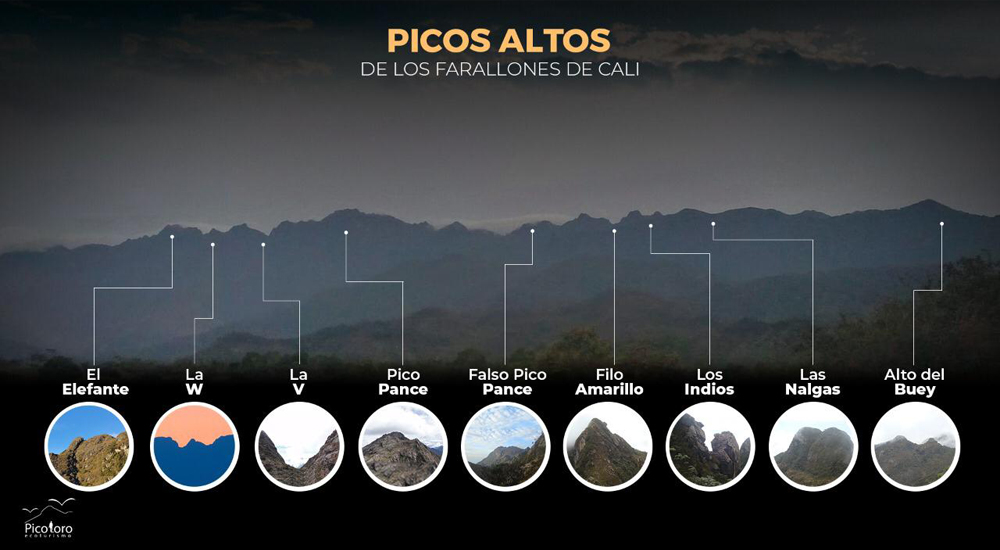 Picos Altos de los Farallones de Cali