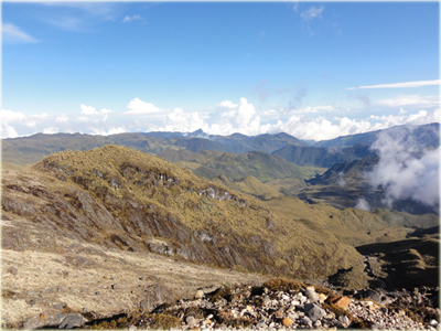 Cerro Juan Beima desde el Nevado del Tolima